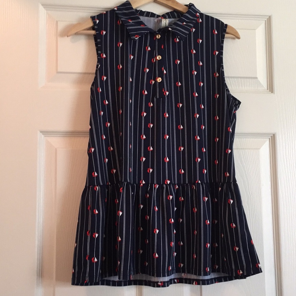 Adorable sailboat blouse